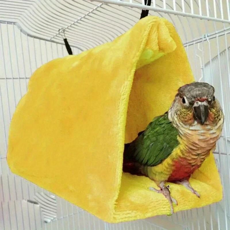 Pet Bird Parrot Cages Warm Bird Hammock Hanging Tent Bed for Bird Sleeping Bird Cage Decoration Accessories Bird House Bird Nest
