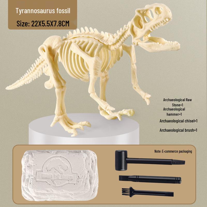 DIY Dinosaur Fossil & Gem Dig Kit: Children's Archaeological Treasure Hunt with Mermaid Theme