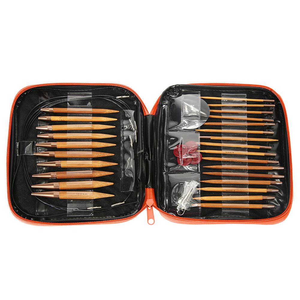 Crochet Hook Circular Knitting Needles Set with Case DIY Art Craft Weaving Sewing Stitches Tools Crochet Needle Knitting Tools
