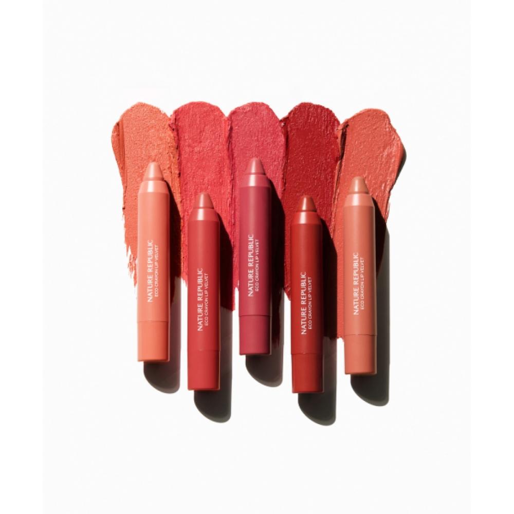 

Nature Republic Карандаш для губ Biflower Crayon Lip Velvet NO.1 ANGEL BLUSH NG1575
