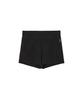 Lense Micro Ribbed Banding Short Pants Black