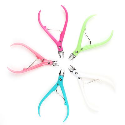 Handle Toenail Ingrown Nail Art Cuticle Nipper Clipper Edge Cutter Manicure Scissor Plier Tool Pedicure Dead Skin Remover