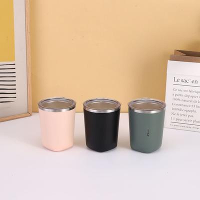 Tazza da caffè in acciaio inossidabile di alta qualità, semplice e mini tazza portatile per uomini e donne amanti del caffè.