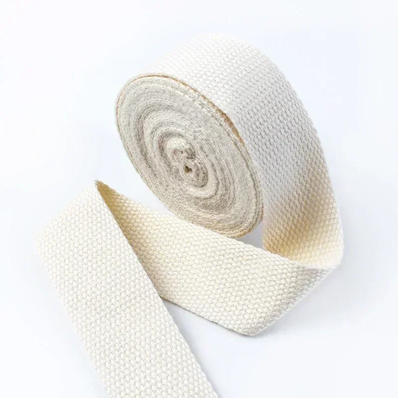 20-50mm Meetee 4M Polyester Cotton Webbings Bands Canvas Strap Tapes for Backpack Clothes Seat Belt Sewing Ribbons Accessories