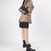 Coach Alie 23 Magnetic Closure Design Fabric And Leather Messenger Bag Small Crossbody Shoulder Bag Medium Women Bags Brown C3756-B4S0M