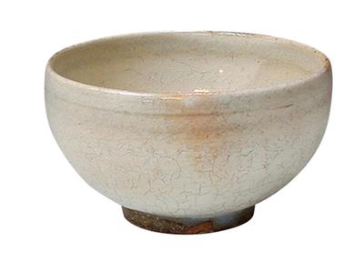 Kyo-yaki, Kiyomizu-yaki Teacup, Cream Color, 9.5cm Diameter, Yanagi Kiln, Teacup Bowl (presentation Box), Genuine Powder-glazed Finish, Qya252-01