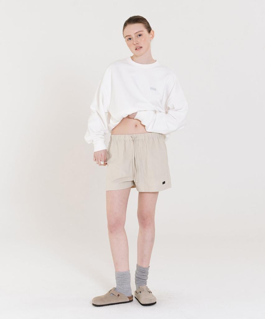 INJIACTIVE Nylon Shorts Beige