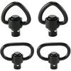 4 Pack QD Sling Swivels 1.25  Heavy Duty Quick Disconnect Push Buttons for Two Point and Traditional Sling Swivel Mount