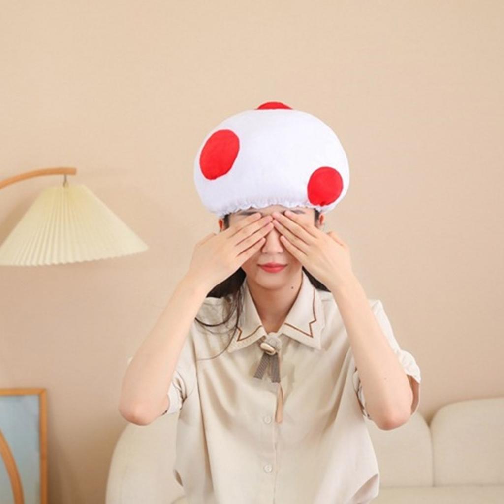 Mushroom Hat for Halloween Costume Hat Festival Party Gathering Headgear Seasonal Party Photoshoots Hat Accessories