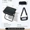 Black Outdoor Folding Sling Chair Portable Handbag Style Stool Leisure Fishing Camping Seat