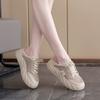 Soft-soled Little White Shoes Women's Popular 2025 Summer New Fashion Mesh Breathable Student Slippers Women's Outer Wear 6681
