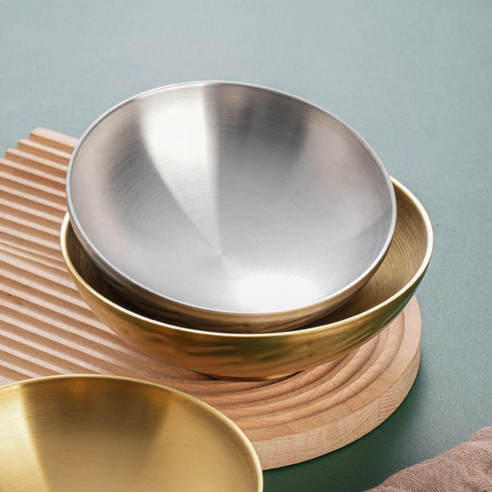 High Footed Korean Ramen Bowl Thickened Soup Bowl Mixing Bowls Salad Bowl  Children Use