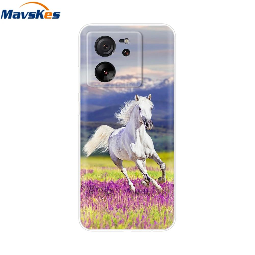 Mobile Phone Bag Case For Xiaomi 13T Case Mi13T Soft Silicone Cover For Xiaomi 13T Pro Clear Bumper For Xiaomi Mi 13T Pro Coque