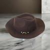 Wool Homburg Cowboy Hats Exotic Hat for Women Men Photo Props Western for Men Women Unisex Wear Headwear