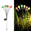 New Solar Hot Air Balloon Swing Light 6LED Firefly Ground Plug Light Courtyard Garden Camping Starburst Lawn Light