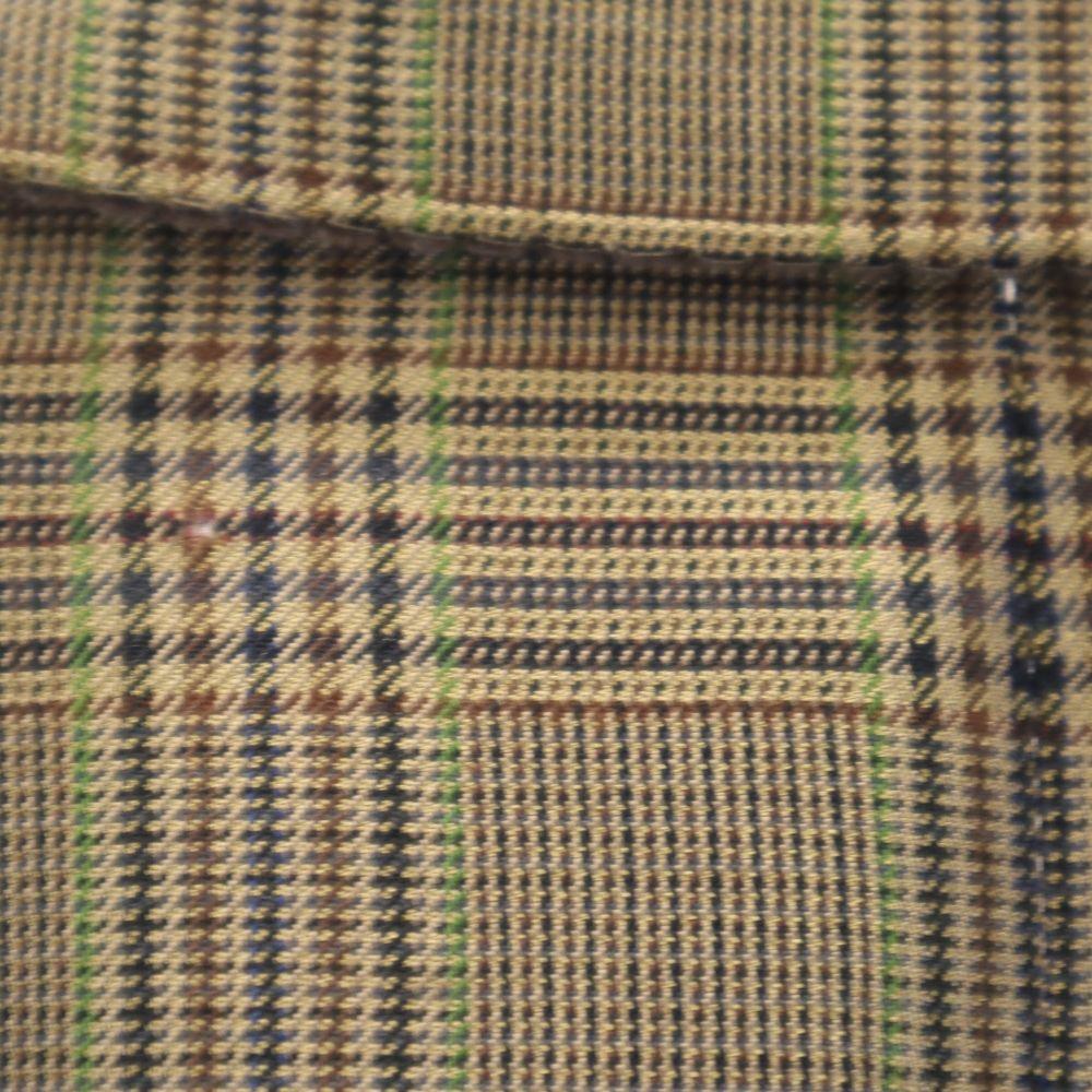Burberry Check Pattern Tailored Jacket 52L Brown LONDON Men's Used