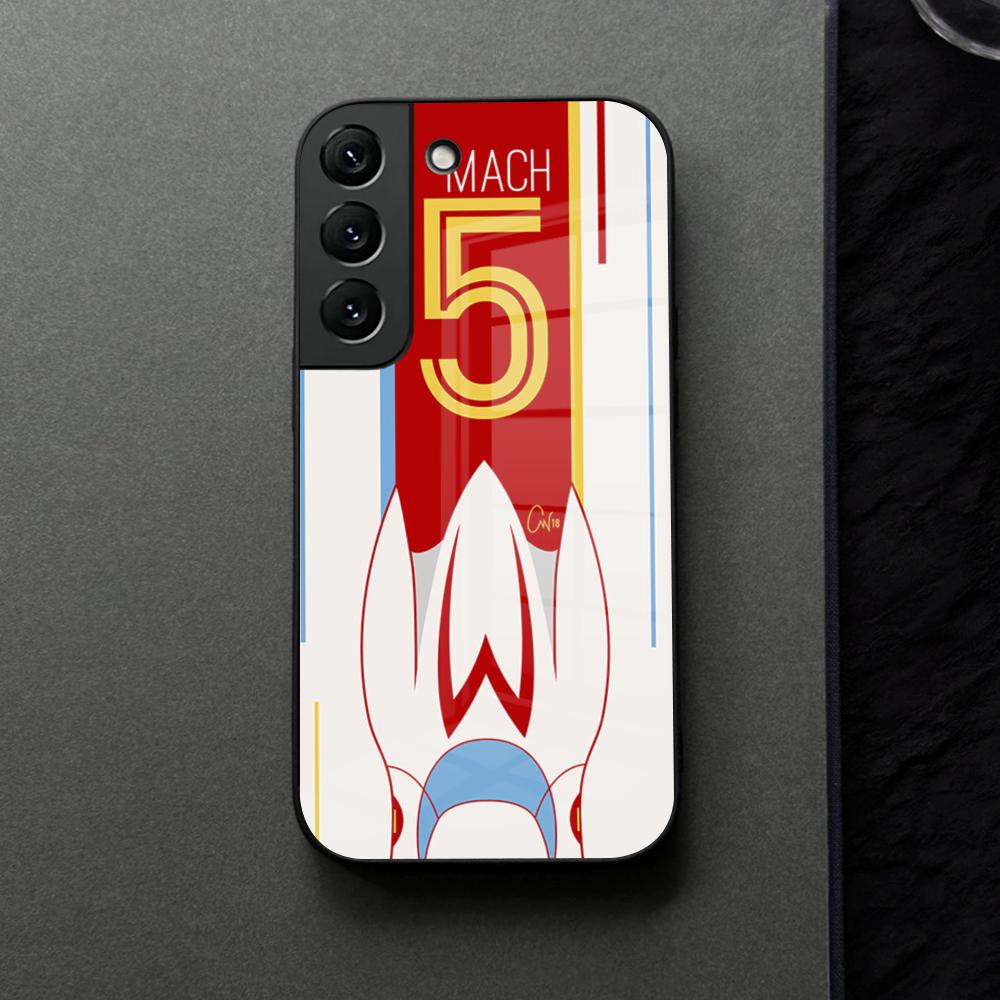 

Anime Speed Racer Mach FIVE Phone Case Glass For Samsung Galaxy S21 S26 S25 S22 S20 S24 S23 Ultra Fe Plus A16 A34 A54 A24 A53 Co Galaxy S20