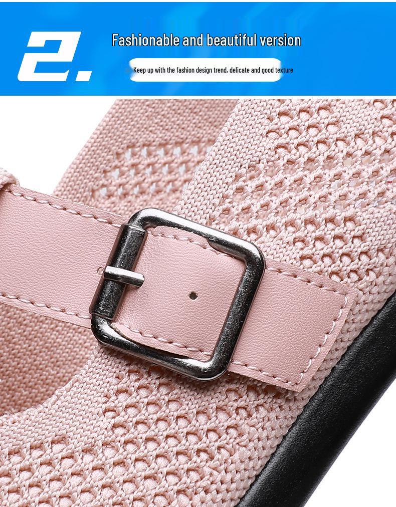 Mocassini da Donna Estivi Traspiranti in Rete Flyknit Slip-On