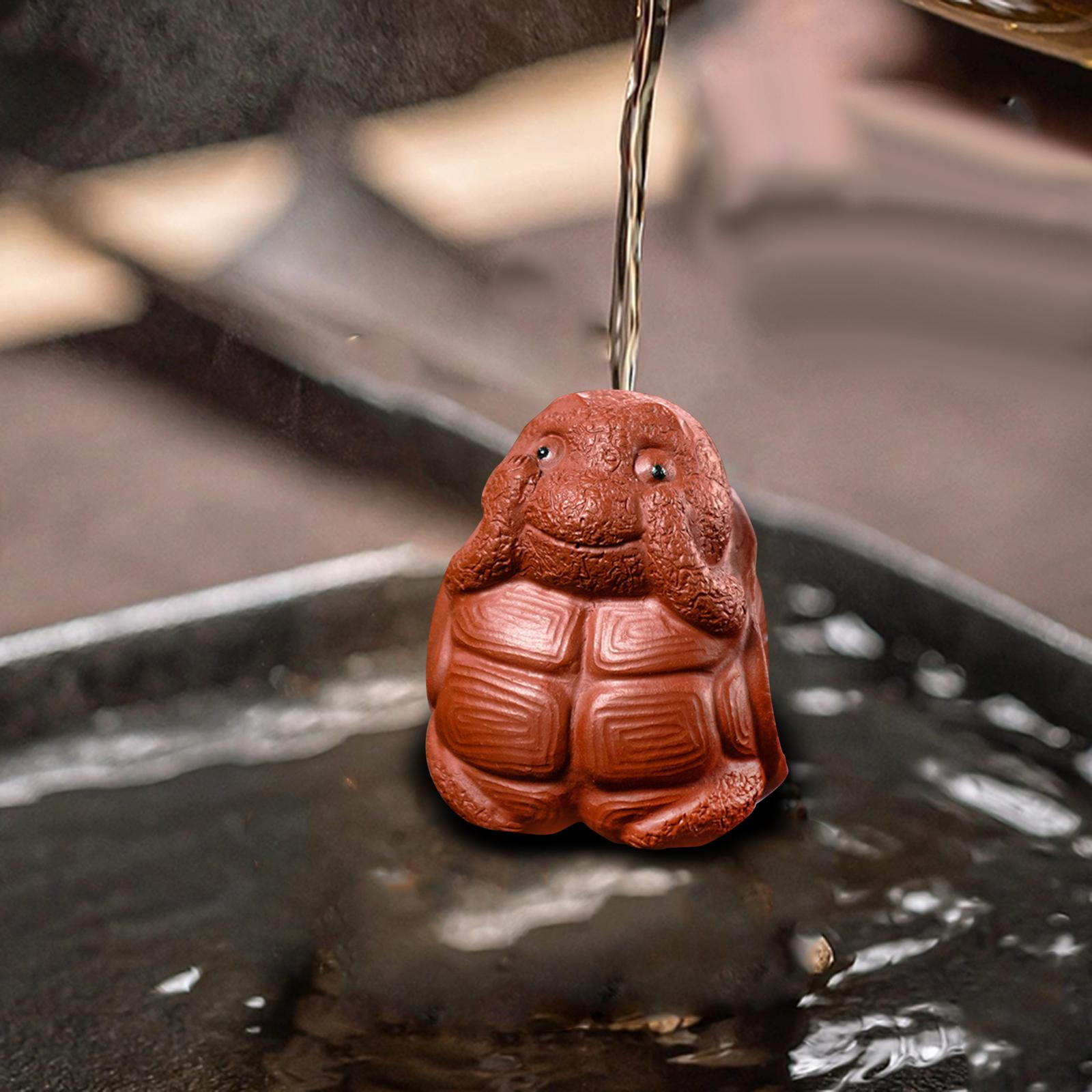 

Керамическая глина Мини Черепаха Скульптура Миниатюрный DIY Террариум Ремесла Декор стола Сувенир Not Look