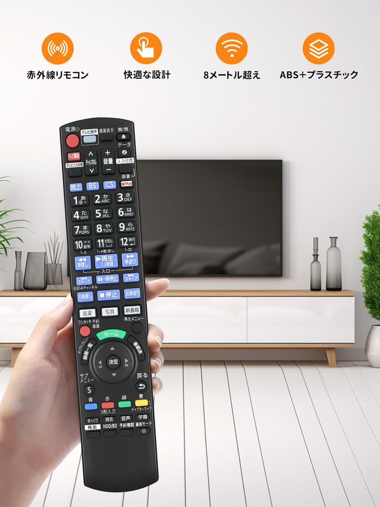 Panasonic Recorder Remote Control N2QAYB001184 for Panasonic BD Remote DIGA Remote Panasonic BD IR6 Remote Compatible with and Blu-ray IR6,