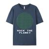Hack The Planet Binary Code Computer Hacking Coding Hacker Graphic Shirts Men Youth Clothes Gothic Style