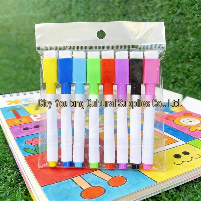 Erasable Children’s Colored Whiteboard Markers, Graffiti & Writing Pens, Water-Based, Multi-Purpose, Non-Magnetic Painting Pens.