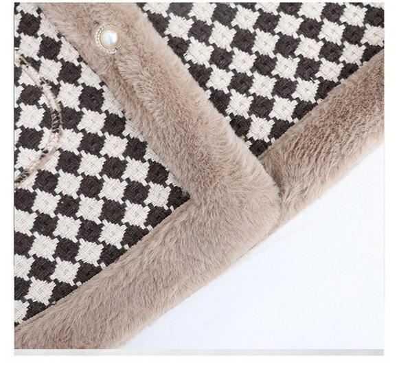 Mom's Stylish Fleece-Lined Thickened Jacket 2025: Autumn/Winter Slimming Cotton Coat for Middle-Aged Women