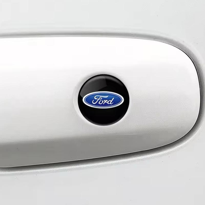 Car Door Lock Keyhole Protection Sticker Door Lock Hole Cover Stickers For Ford Focus 2 3 Mondeo Kuga Fiesta MK7 Escort Edge CVW1 QQ24