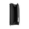Coach Umschlag 12 Brief Logo Exquisites Kieselkornleder Schulter Crossbody Geldbörse Damen Geldbörse Schwarz CU170-SVBK