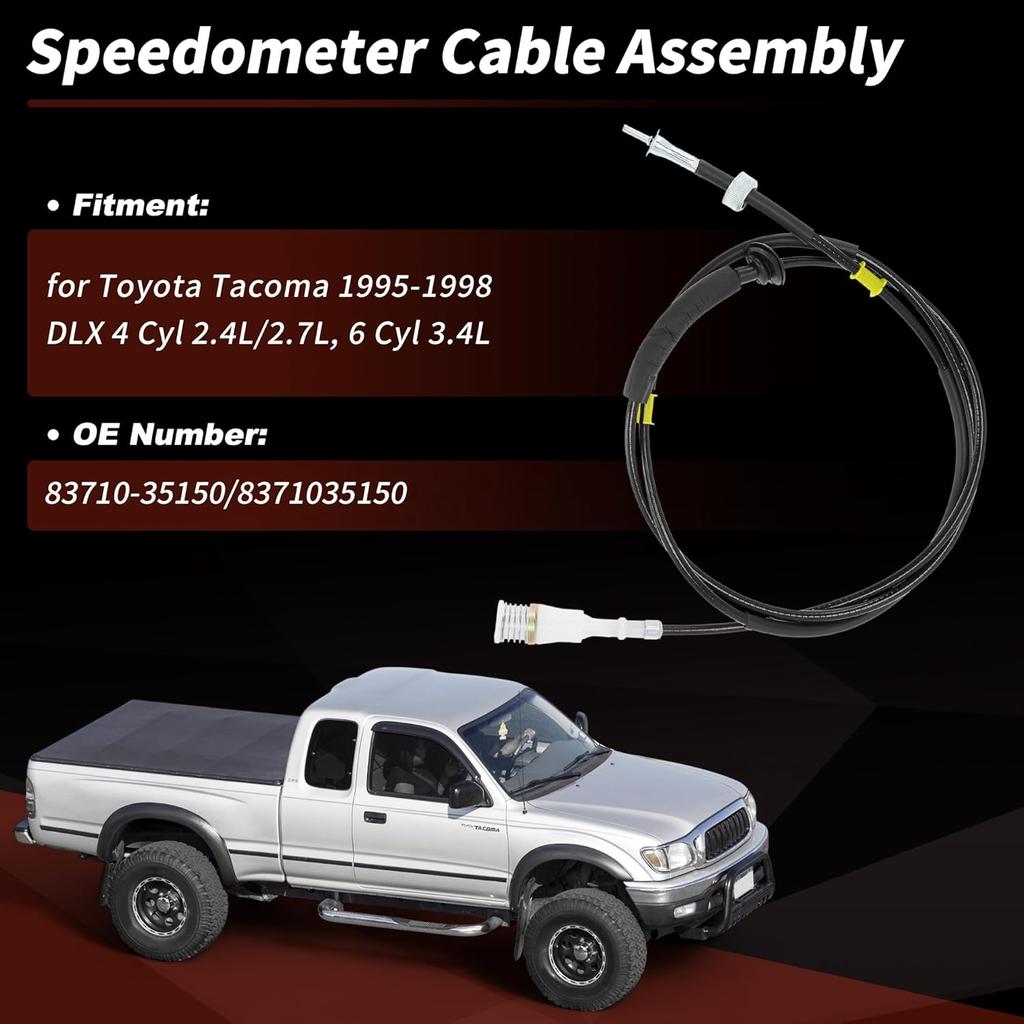 No.83710-35150/8371035150 Speedometer Cable for Toyota Tacoma 1995 1996 1997 1998 Speedometer Drive Cable Assembly Pickup Truck Speedometer Cable