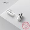Real 925 Silver Smooth Surface Ear Cuff Clip on Earrings For Women Wedding Party Fine S925 Jewelry DA1794