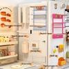 Magnetic Refrigerator Storage Rack with Cling Film Dispenser