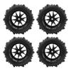 4PCS RC Wheel Tires 12mm Hex Hub 85mm Diameter Rubber Tire Replacement for 16A01 16A02 16A03 16A04 1