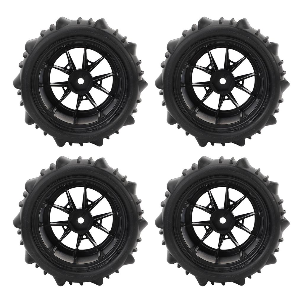 4PCS RC Wheel Tires 12mm Hex Hub 85mm Diameter Rubber Tire Replacement for 16A01 16A02 16A03 16A04 1
