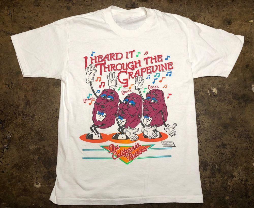 New California Raisins T Shirt 2024 Short Sleeve,white Unisex T-Shirt S