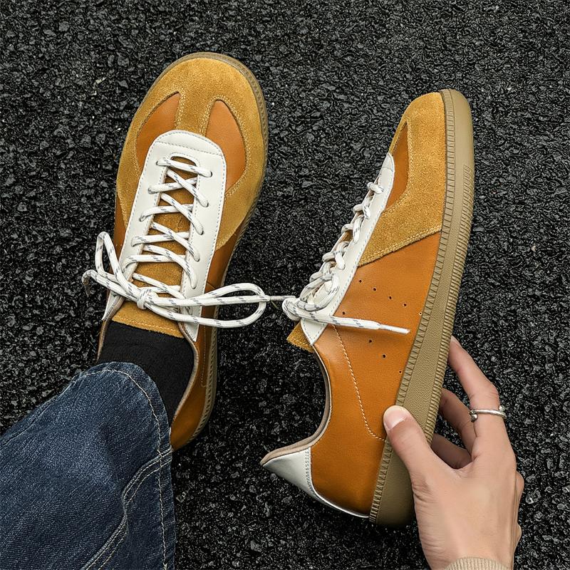 Fashion 2025 Men Causal Shoes Spring Vintage Leather Casual Walking Shoes Men Leisure Jogging Sneakers Zapatos Mujer Man Tennis Trainers