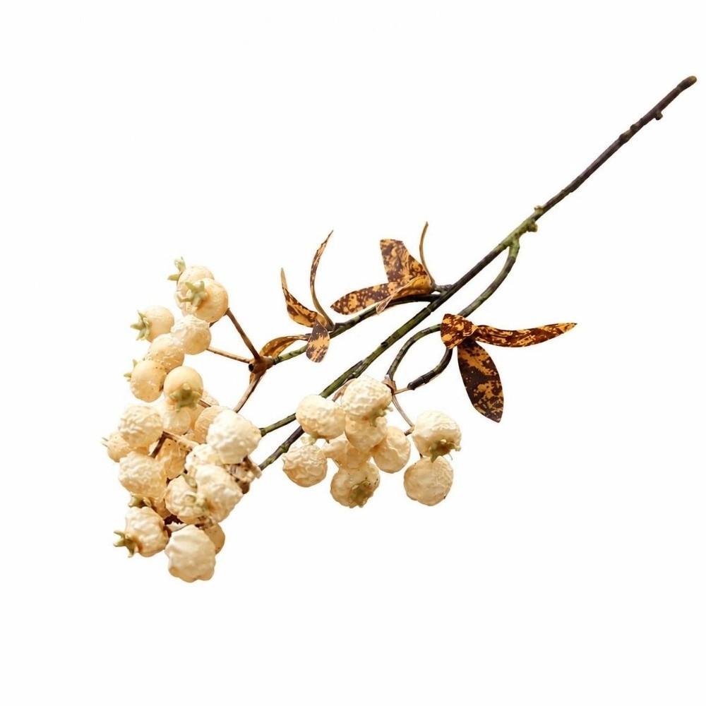 Fruit With Leaves Artificial Pomegranate Branches Wedding Home Decoration