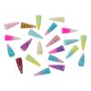 Pendant for Jewelry making Resin Glitter Horn Charm Multicolor Loose Beads Resin Charms for Key Ring Handmade Crafts Lovers