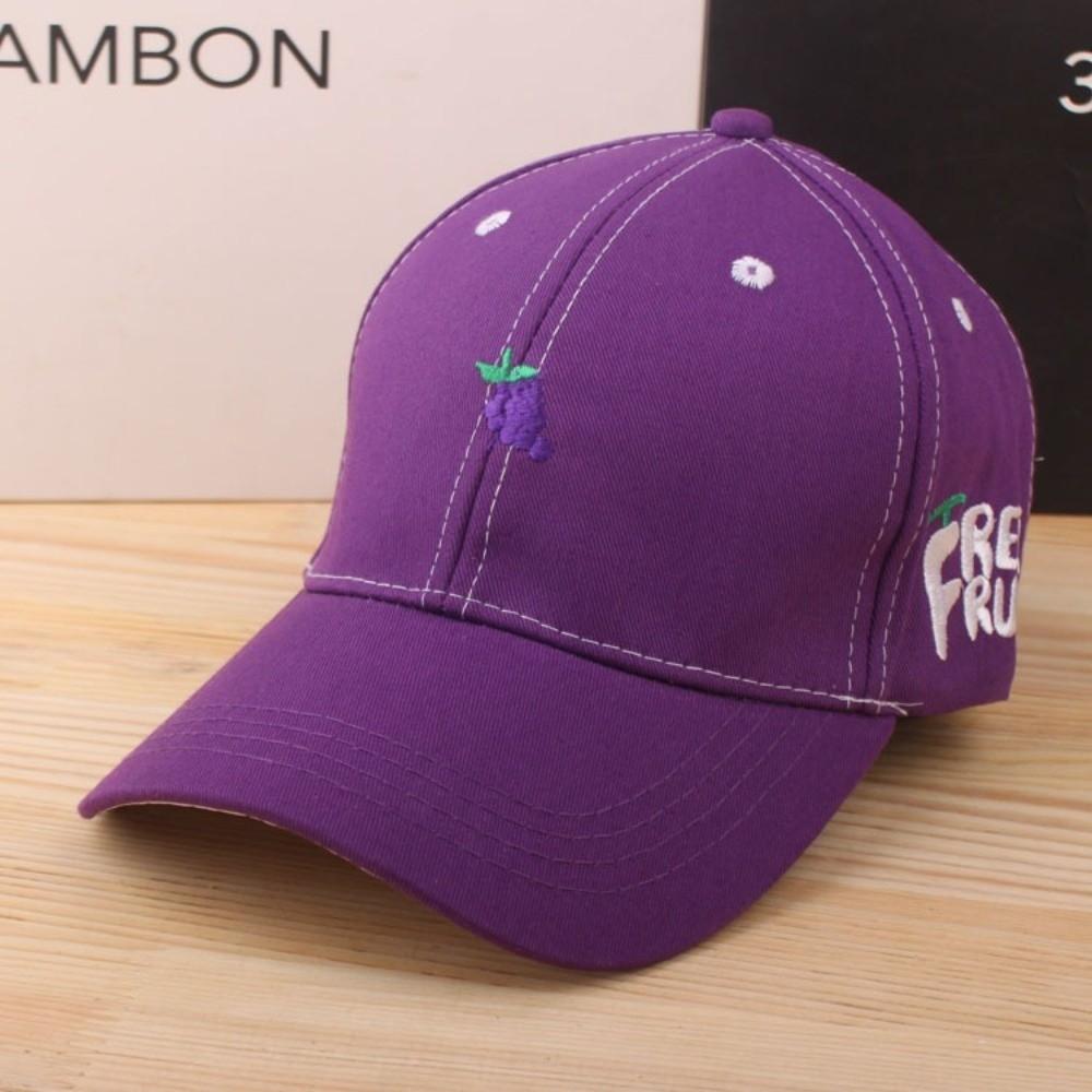 Fruit Duck Tongue Cap Embroidery Sunshade Hat Cute Baseball Caps  Spring Summer