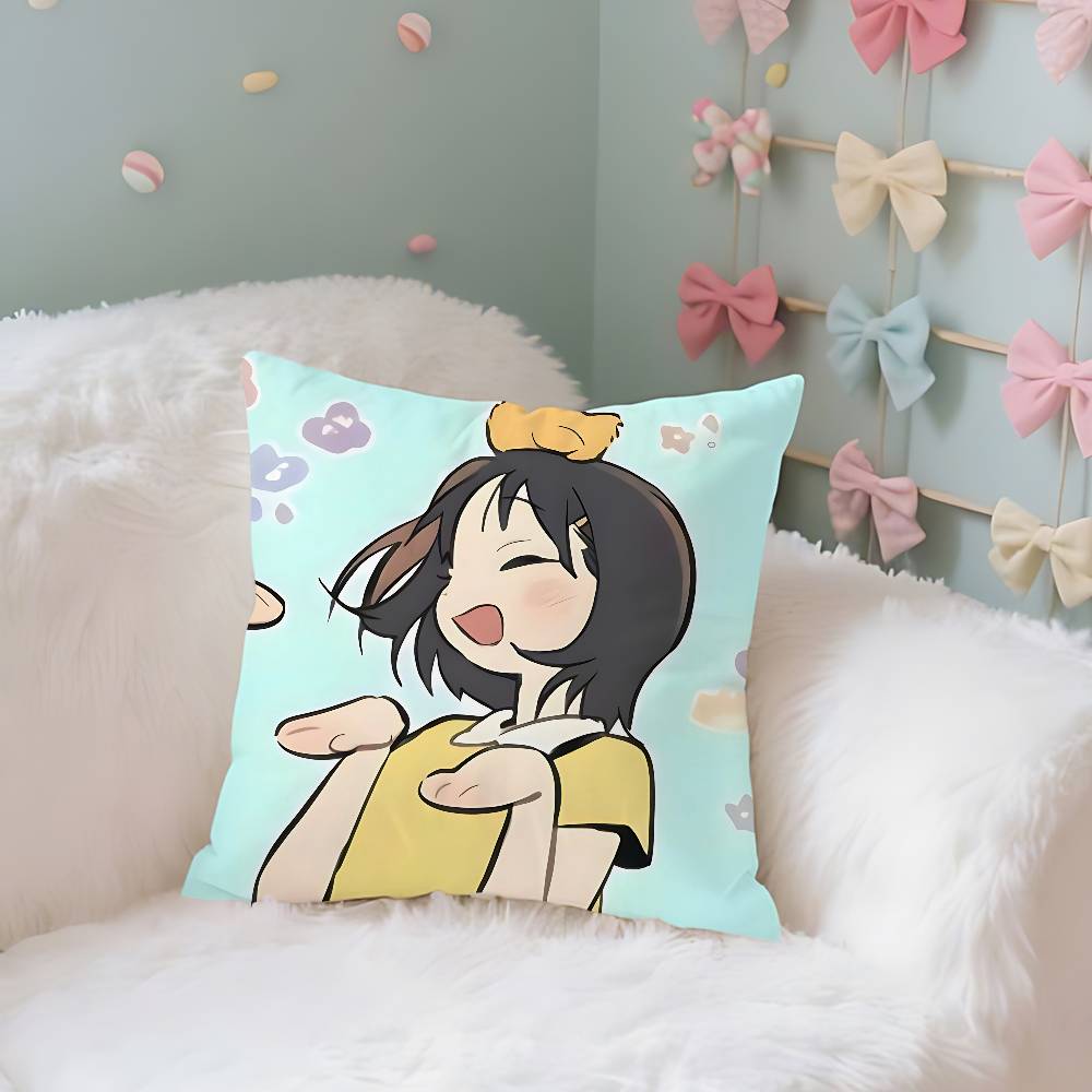 Cute SSkip AndLoafer Couple Style Throw Pillow Covers Pattern Cushion Cover Suitable For Sofa Bedroom Car Pillow Cover
