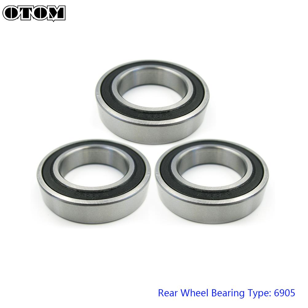 OTOM Motorcycle Front Rear Wheel Hub Oil Seal Bearing Set 6904 6905 For HONDA CRF CRF250R CRF450R CRF250X CRF450RX CRF450L CR500