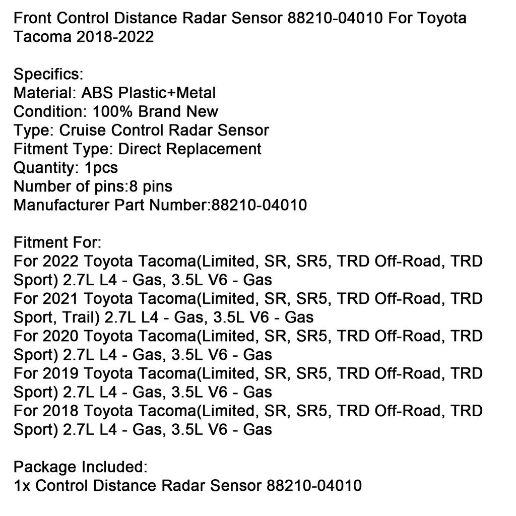 Front Control Distance Sensor Radar 88210-04010 For Toyota Tacoma 2018-2022