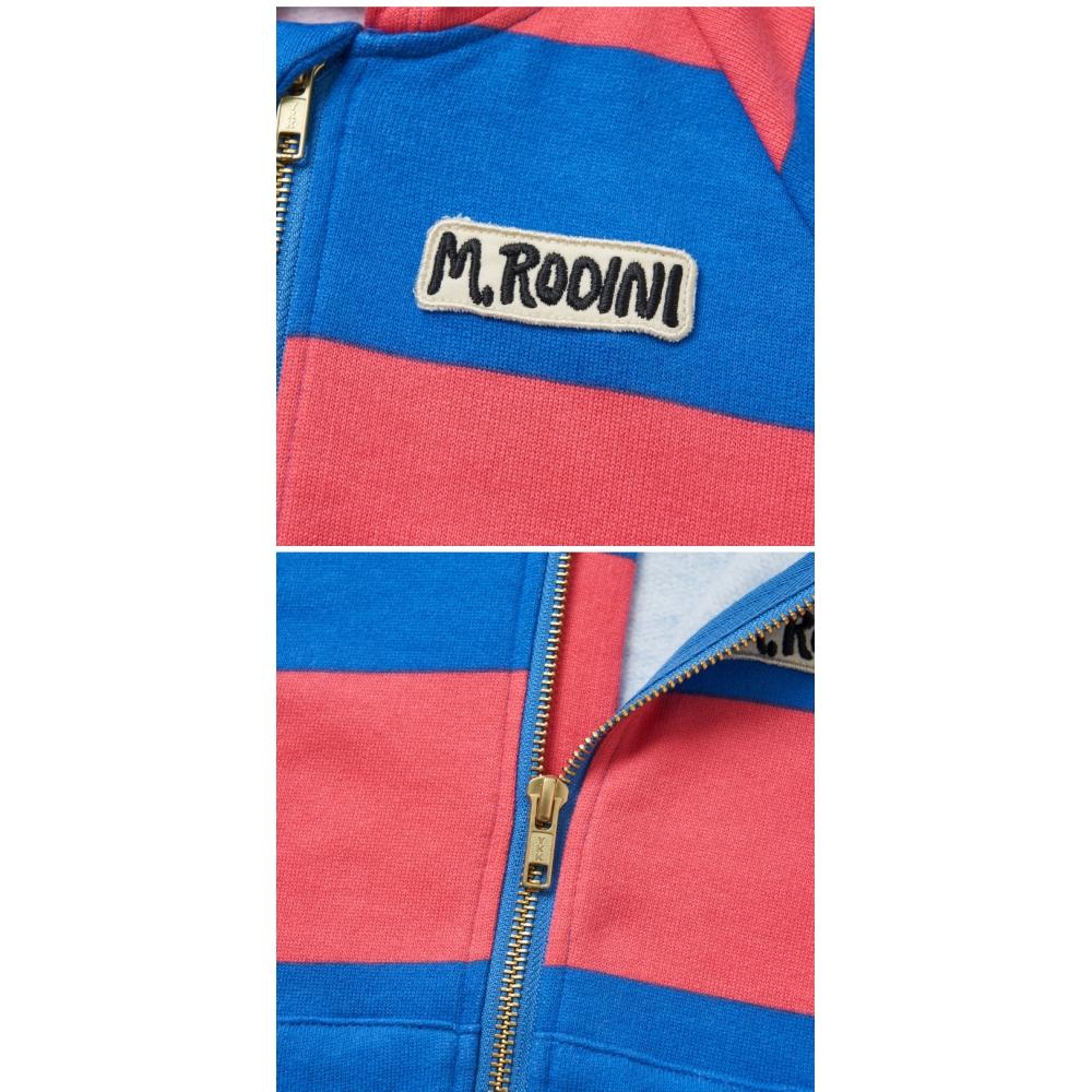 Mini Rodini 2372018528  Stripe Zip Hoodie  Stripe Kids Hoodie Zip Up