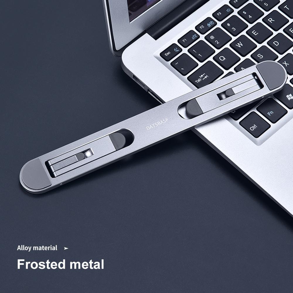 Oatsbasf Laptop Stand Suporte Notebook Tablet Accessories Macbook Pro Stand Mini Foldable Laptop Portable Holder Cooling Stand