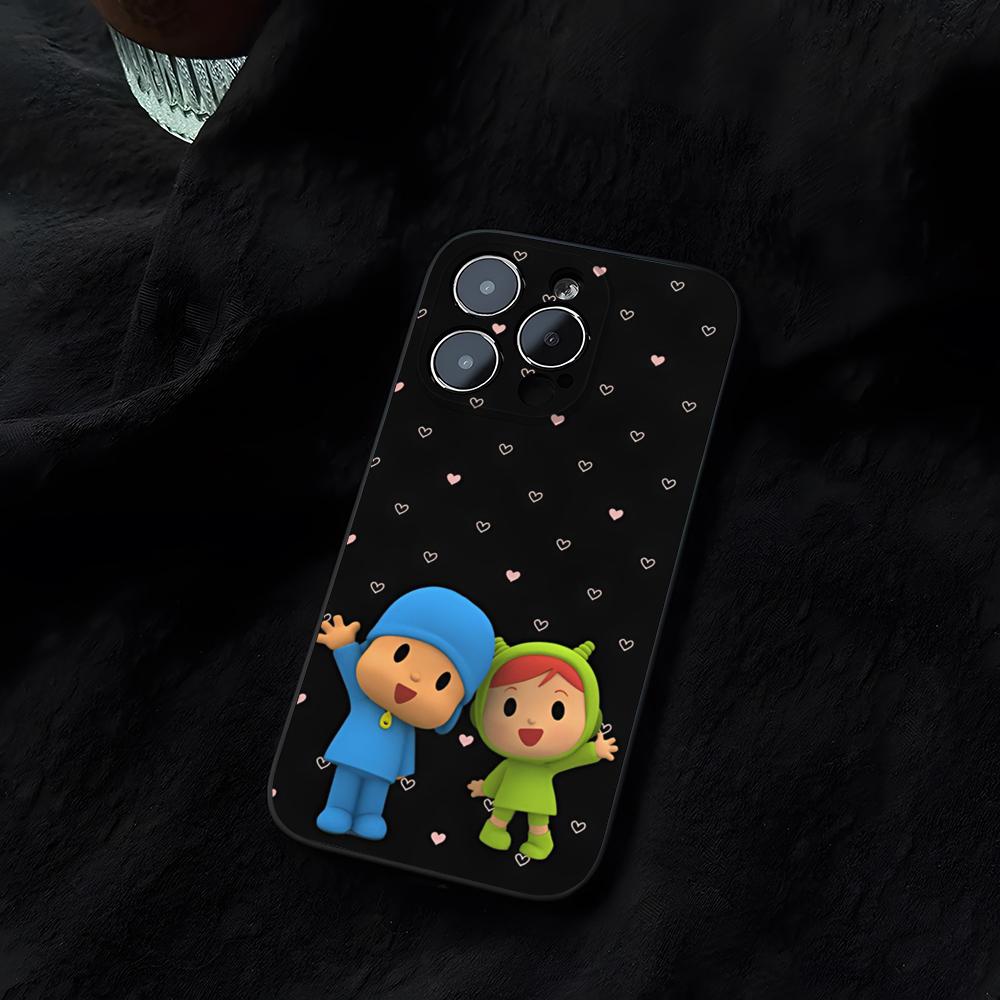 

Cartoon P-Pocoyos Cute Phone Case Funda For Iphone 14 16 17 13 11 15ProMax 12 Pro Max Mini Xr Xs X 7 Plus Covers iPhone 12