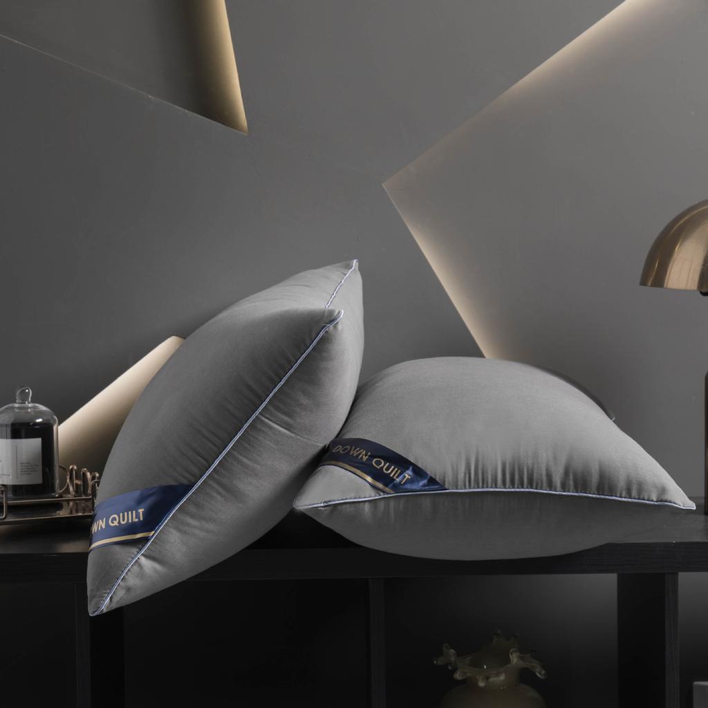 Pillows with Pillowcases  Set of High and Low Pillow Cores Not Collapse Nantong Home Textiles