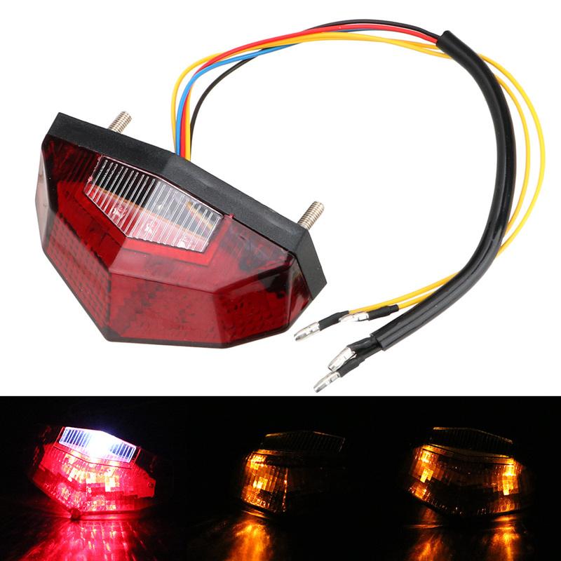 Motorcycle Signal Indicator 11 LED Tail Light Turn Signals Universal