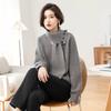 Women's Mid-Length Korean Style Long Sleeve Pullover Sweater