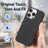 For iPhone 16 Pro Max Case Carbon Fiber Texture PU+PC+TPU Phone Cover