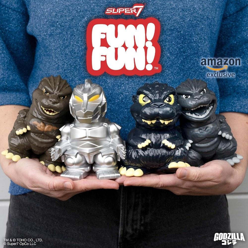 Super7 Fun! Fun! Toho Godzilla Minus One Vinyl Figure 5-inch Grayscale Action Figure Monster Classic Movie Fan Collector's Limited Edition Amazon